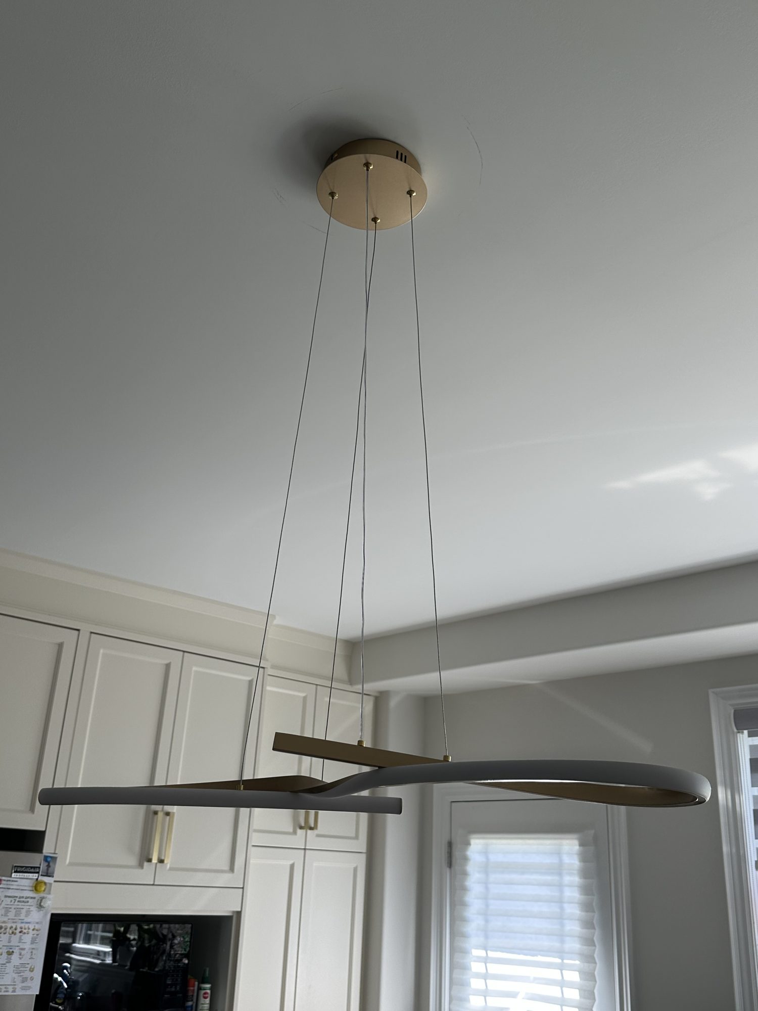 Kitchen pendant light installation